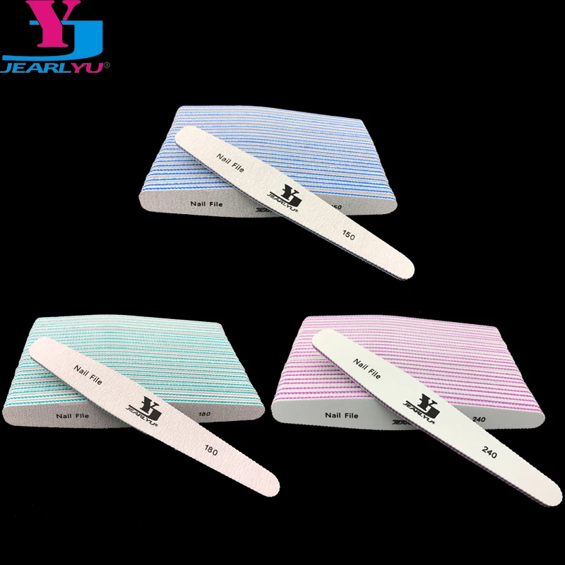 

50 Pcs New Professional Nail File Lima 150/180/240 Nagelvijl Drop UV Gel Nail Polish Kalk Nagels Acrylic Nail Supplies Para Unha