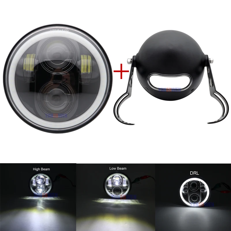 

led light high low beam Headlight 5.75 Inch Motorcycle Projector Led Headlight For Honda VTX 1300 1800