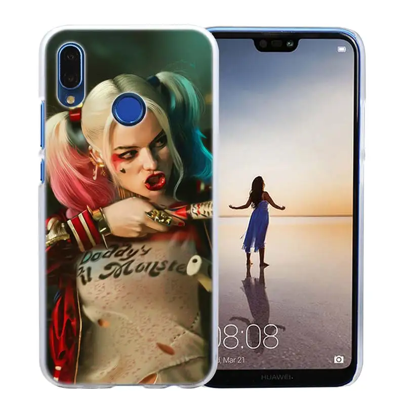 Чехол для huawei P20 P Smart Nova 4 3i P30 P10 P9 P8 lite Pro mini Жесткий ПК прозрачный чехол Харли Квинн Отряд Самоубийц - Цвет: 09