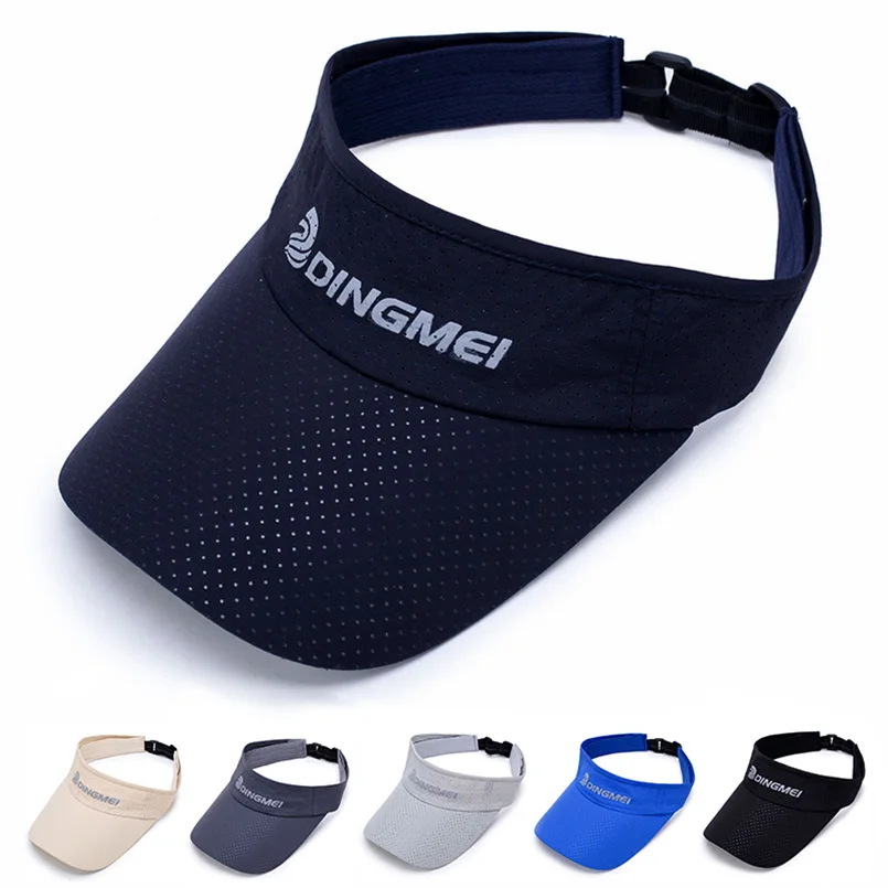 2018 Unisex Women Quick drying Sun Hats Polyester Solid Printing Visors