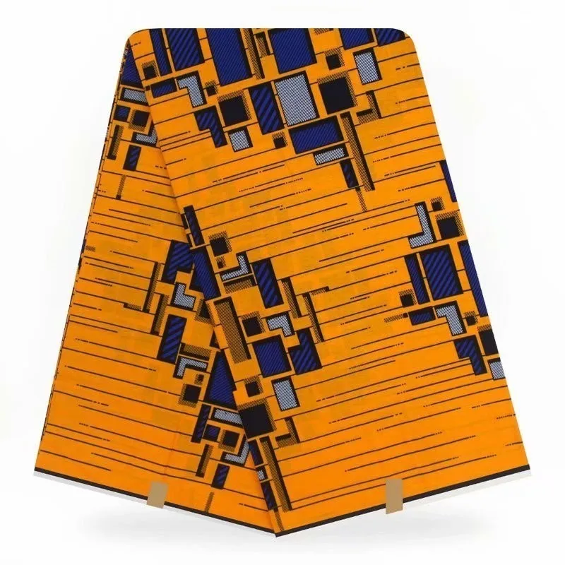 Ghanaian Kente Ткань с воском гарантированное настоящий голландский настоящий воск дизайн для ткани горячий Veritablee воск печать ткань в 6 ярдов - Цвет: as picture