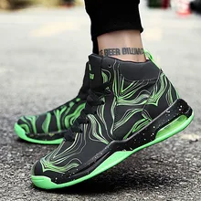 Мужские кроссовки осенние уличные ботинки повседневная спортивная обувь износостойкие высокие удары поглощающие влагу сапоги ночью флуоресцентная обувь