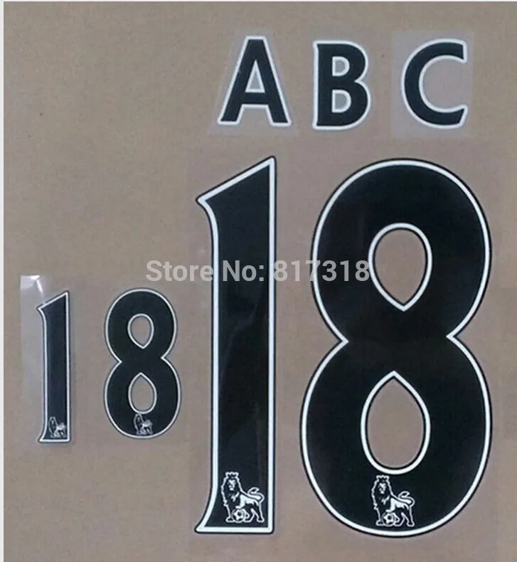 

customize FA League black name numbering nameset soccer patch soccer badge