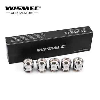 

Original Wismec WM-M 0.15ohm Head (5pcs/lot)Replacement Coil Head run at 40-100W for Wismec Sinuous RAVAGE Gnome Kit
