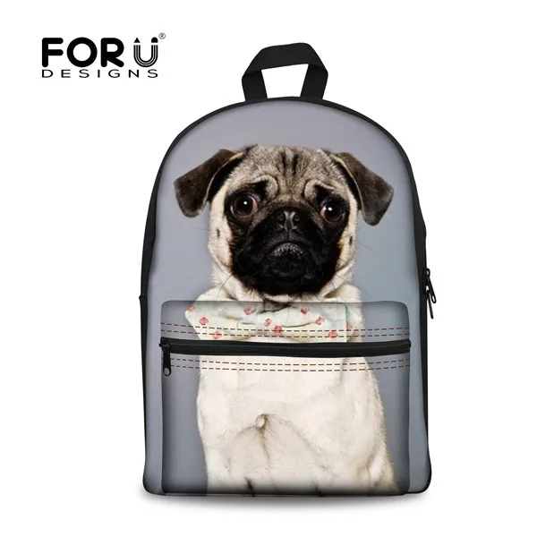 FORUDESIGNS/ Модные женские дорожные рюкзаки, Забавные 3D мопс, собака, животные, женский рюкзак на плечо, школьная сумка для ноутбука Mochila - Цвет: H5070