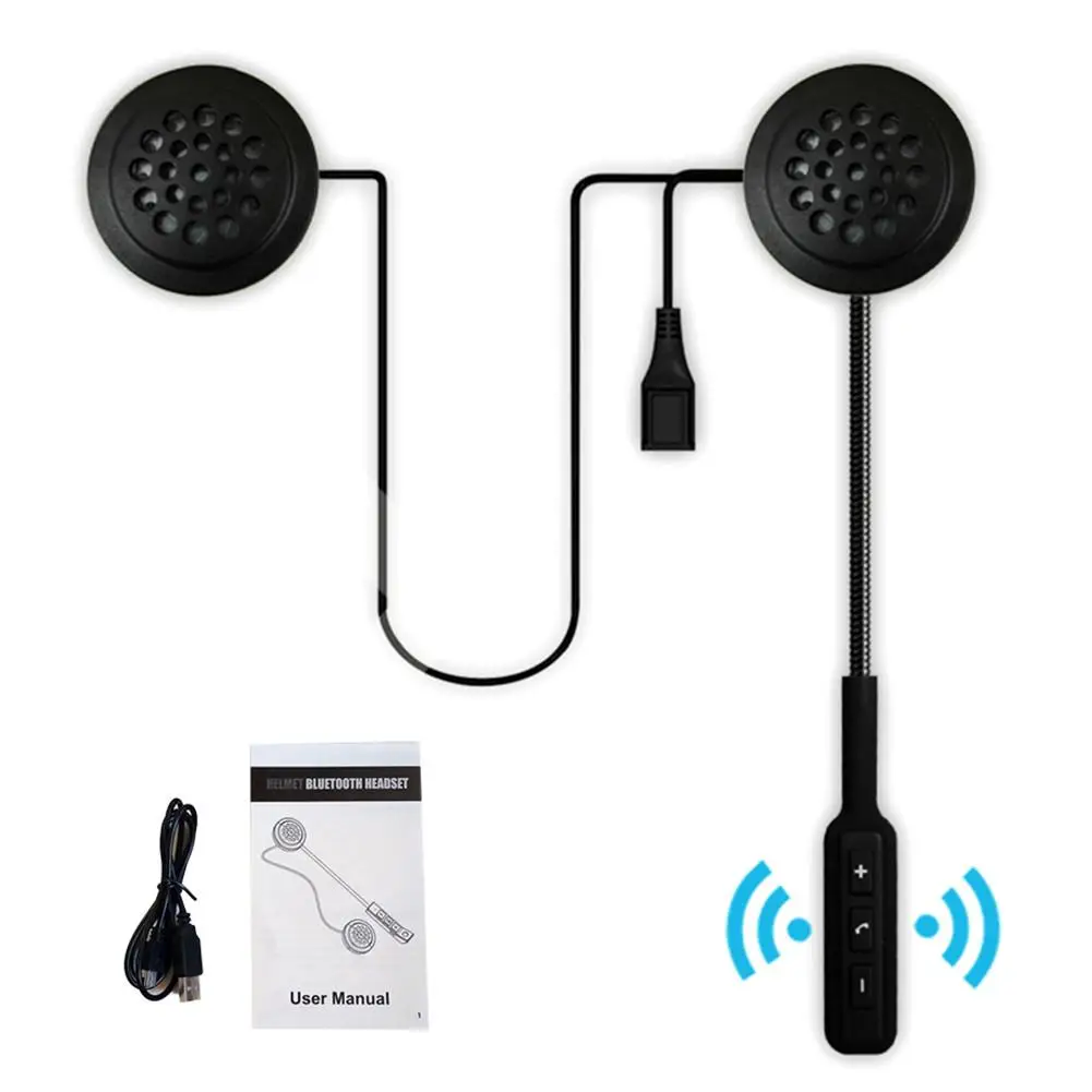 

Motorcycle Helmet 4.1 Bluetooth Headset Helmet Movement Stereo Intercom Headset Built-in Anti-interference Microphone
