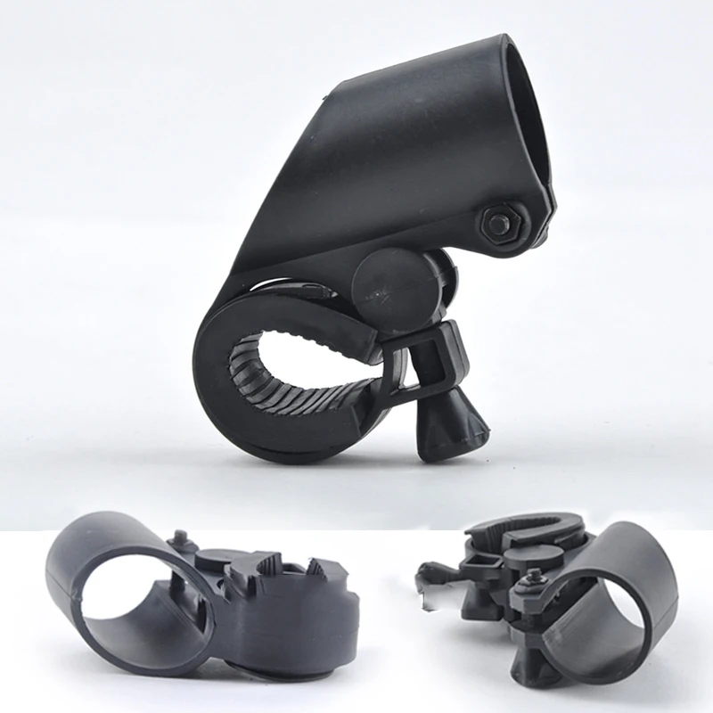 

Portable Cycling Bike Bicycle Flashlight Lamp Stand Holder Rotation Grip LED light Torch Clamp Clip Mount Bracket Accessories