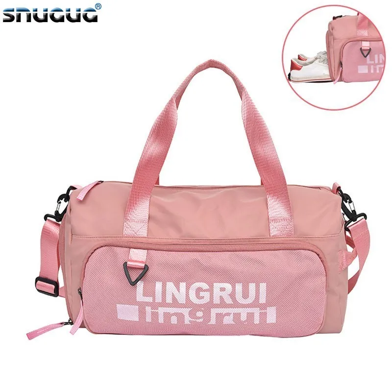 SNUGUG нейлоновая спортивная сумка для женской обуви большая фитнеса на открытом