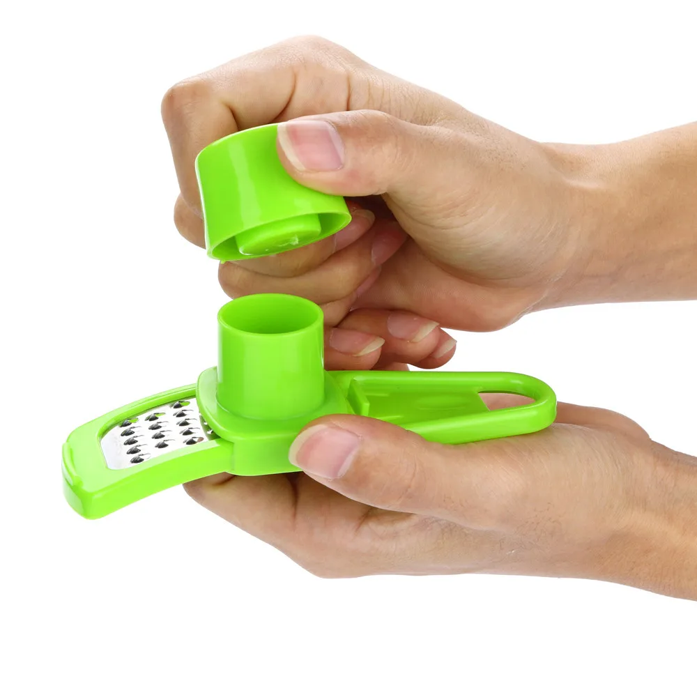 

Stainless Steel Garlic Press Ginger Grinding Grater Planer Slicer Cutter Garlic Crusher Peeler Press Mini Ginger #422y45