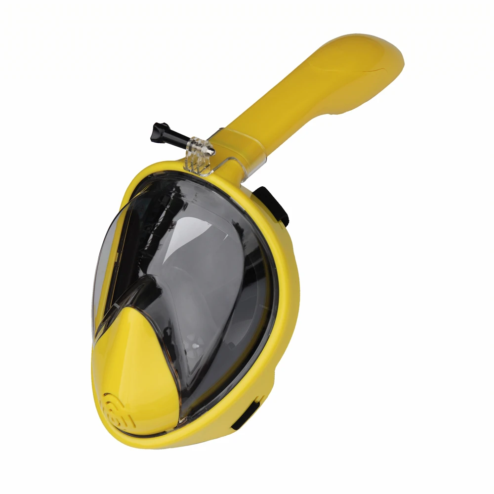 Маска для подводного плавания, набор, маска для дайвинга на все лицо, анти-туман, свободное дыхание, 180, панорамный широкий обзор, маска для подводного плавания