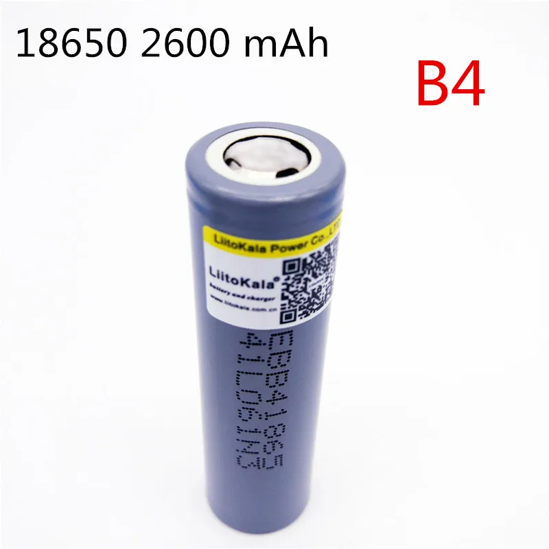 1 шт. LiitoKala Lii-B4 18650 2600 мАч 3 6 В Battrey для B4 Мобильная мощность фонарик аудио