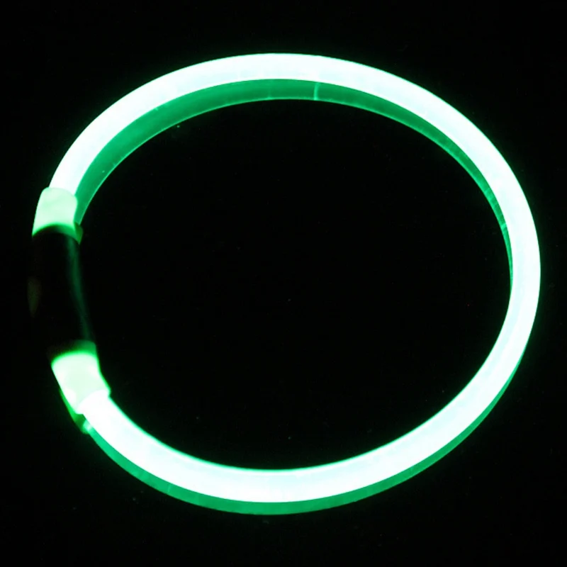 Освещение Pet батарейный ошейник для ночного регулируемого освещения ожерелье предупреждающий эффект через мигающие светодиодные ошейники для собак оптом