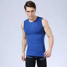 Men Workout Pro Gymming Shaper Top Vest Sporting Runs Yogaing Compress Body Fitness Beach Exercise T-shirts Tank T Shirts MA03
