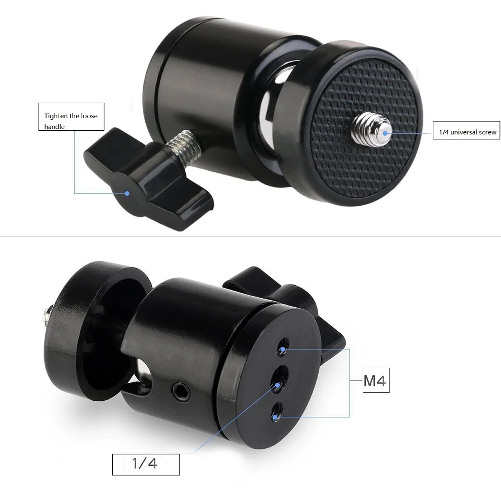 Mcoplus мини-штатив с шаровой головкой для Canon Nikon sony DSLR камера видеокамера DV мини-штатив светодиодный светильник кронштейн для вспышки с 1/4"