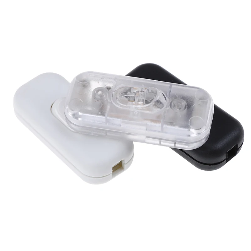 

New Bedside Lamp Switch AC 0V-250V 6A Inline ON/OFF Table Desk Lamp Cord Cable Switch 302-2 1Pcs
