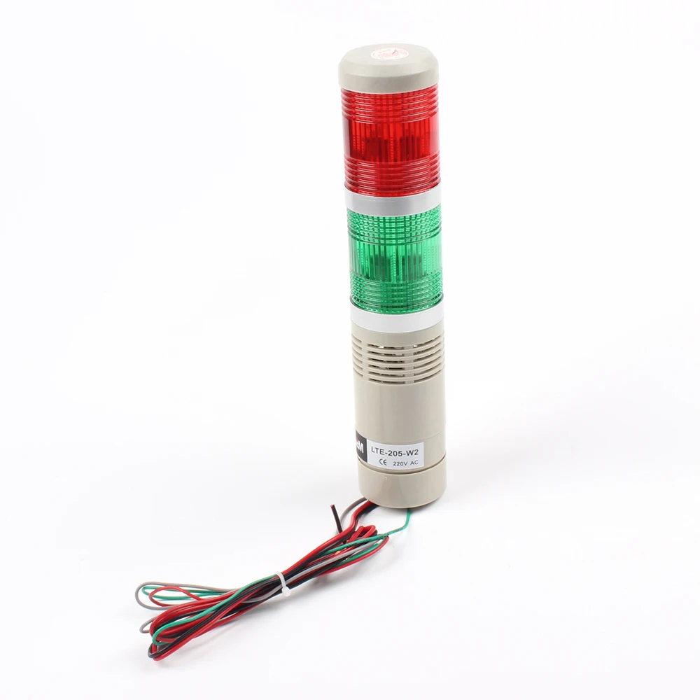 Светодиодный AC220V 110 V DC 12 V 24 V предупреждающий сигнал лампа красный, зеленый, желтый Flash промышленные башня световой сигнал LTA-505 красный и