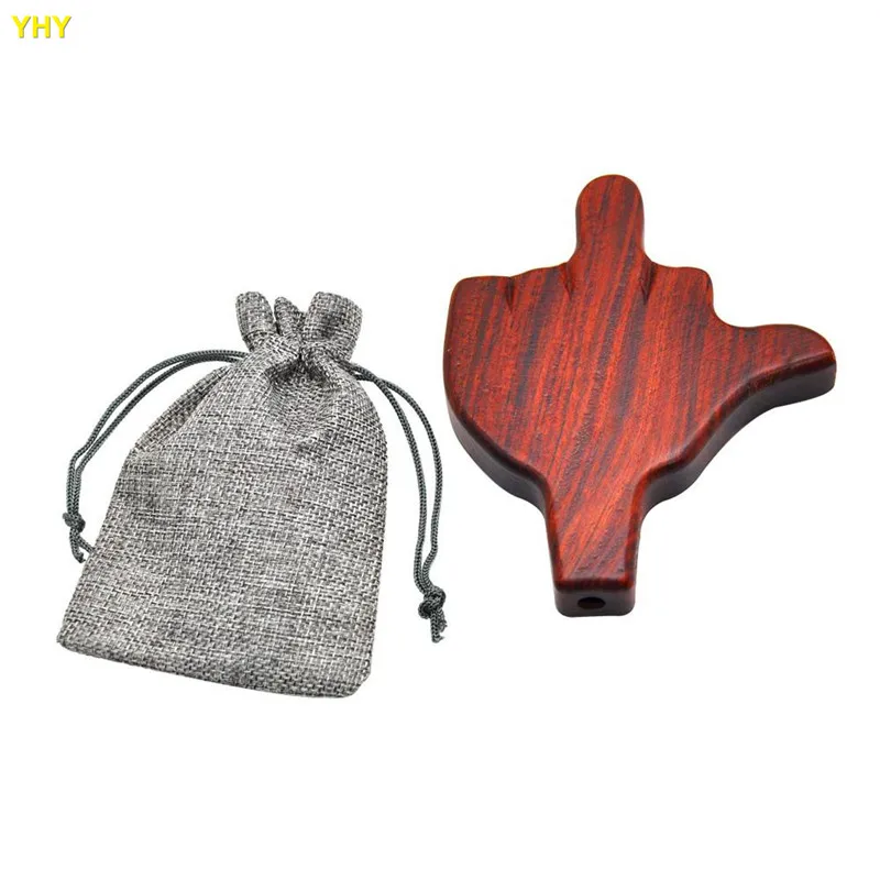 Five On It Palm Sharp Rose Wood Cigarette Holder Handmade Five Barrels Paper Cones Holder Made of Raw Material Trident02
