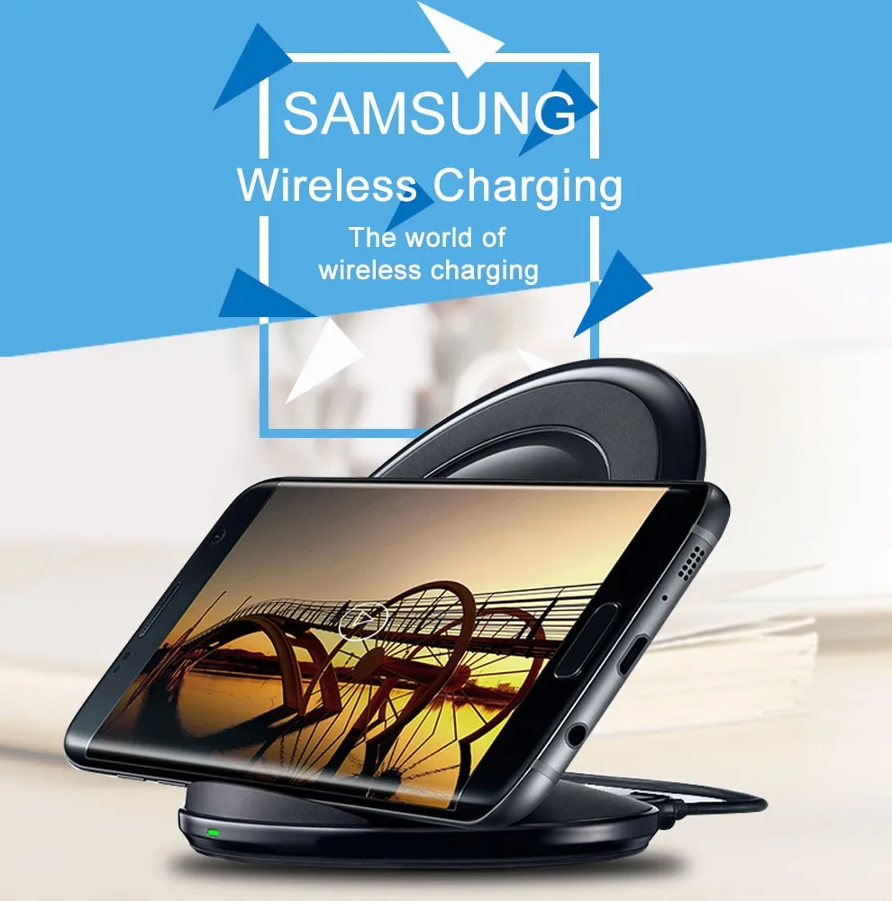 Оригинальное Беспроводное зарядное устройство samsung Qi Pad Быстрая зарядка для samsung Galaxy S10 S9 S8 Plus S7 edge Note10+/iPhone 8 Plus X, EP-NG930