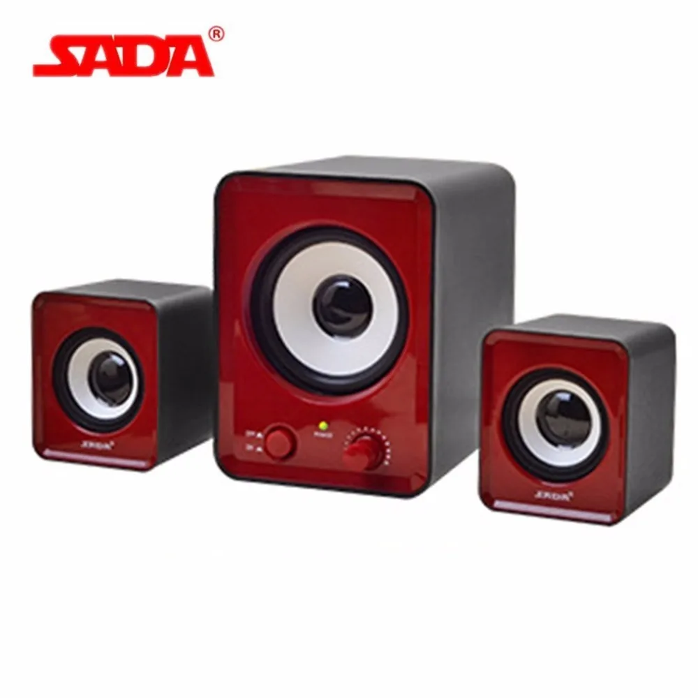SADA 3D Surround Subwoofer Stereo Bass USB PC Speaker Computer Smart Phone Speakers for Laptop Notebook
