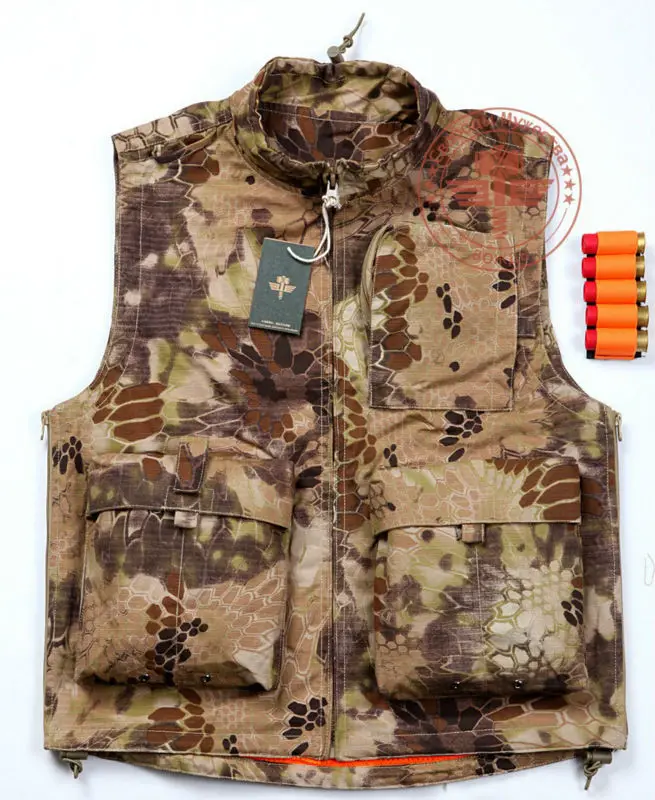 Для мужчин тактический жилет Многофункциональный Камуфляж Вязаные Жилеты для женщин армии мульти карман путешествия фотографии Camo Vest