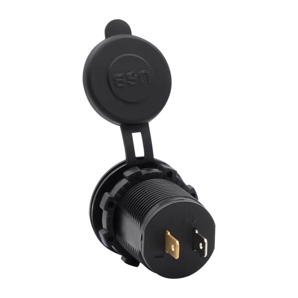 Car/Motorcycle/RV/Boat 4.2A Dual USB Car Mobile Phone Charger Modification IP66 Waterproof Dual Aperture Cables Adapters Sockets