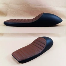 2016 BRAND NEW Black With brown Motorcycle Parts Cafe Racer seat Flat Seat Motorcycle refit cushion