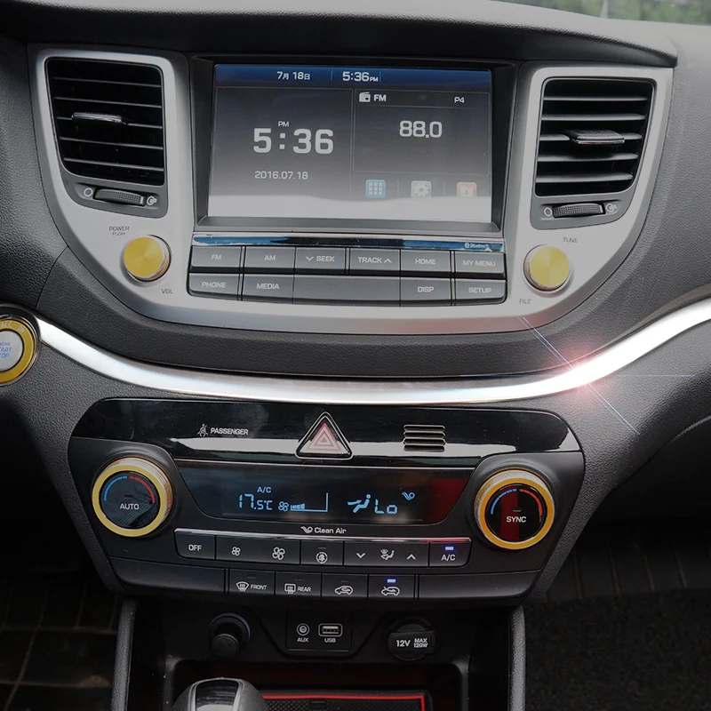 Stainless-Steel-Center-Control-Panel-Sequin-Sticker-For-Hyundai-Tucson-2015-2016-Control-Panel-Trim-Cover (5)