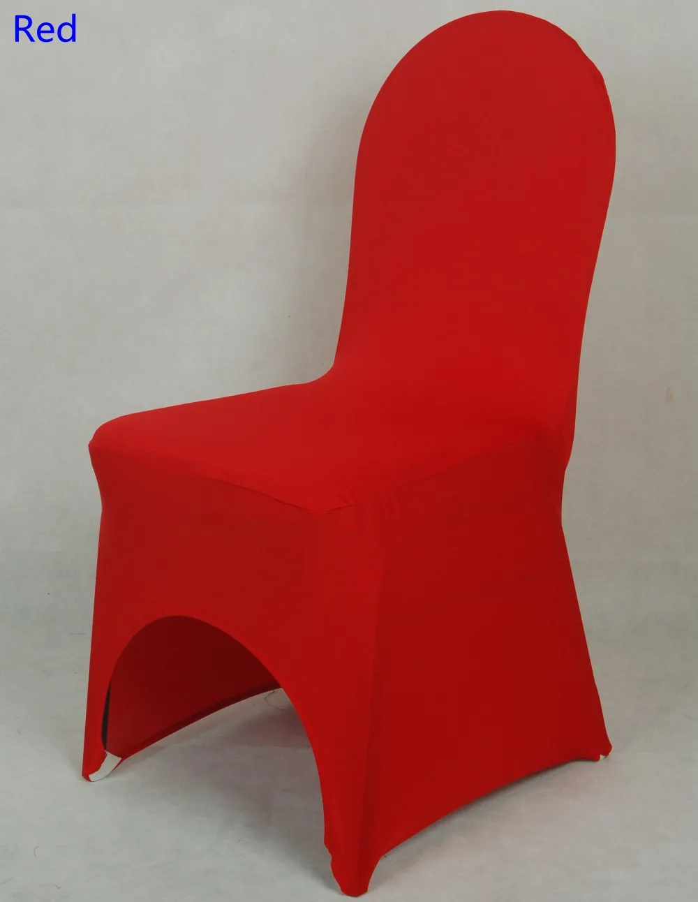 Colour Red lycra universal chair cover for wedding decoration spandex