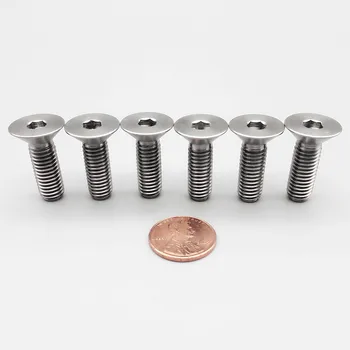 

4/6pcs Bicycle/Motorcycle M8 x20/25mm Modification Ti Bolt Ti Color Multicolor Flat Head Titanium Bolts Ti Screws Ti Fasteners