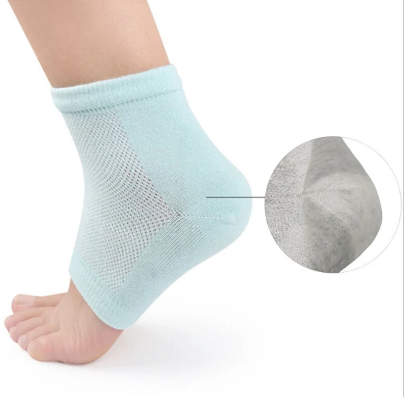 

Unisex Silicone Heel Ankle Care Cover Cushion Anti-slip Plantar Fasciitis Socks Cracked Heel Protector Foot Sleeve Socks