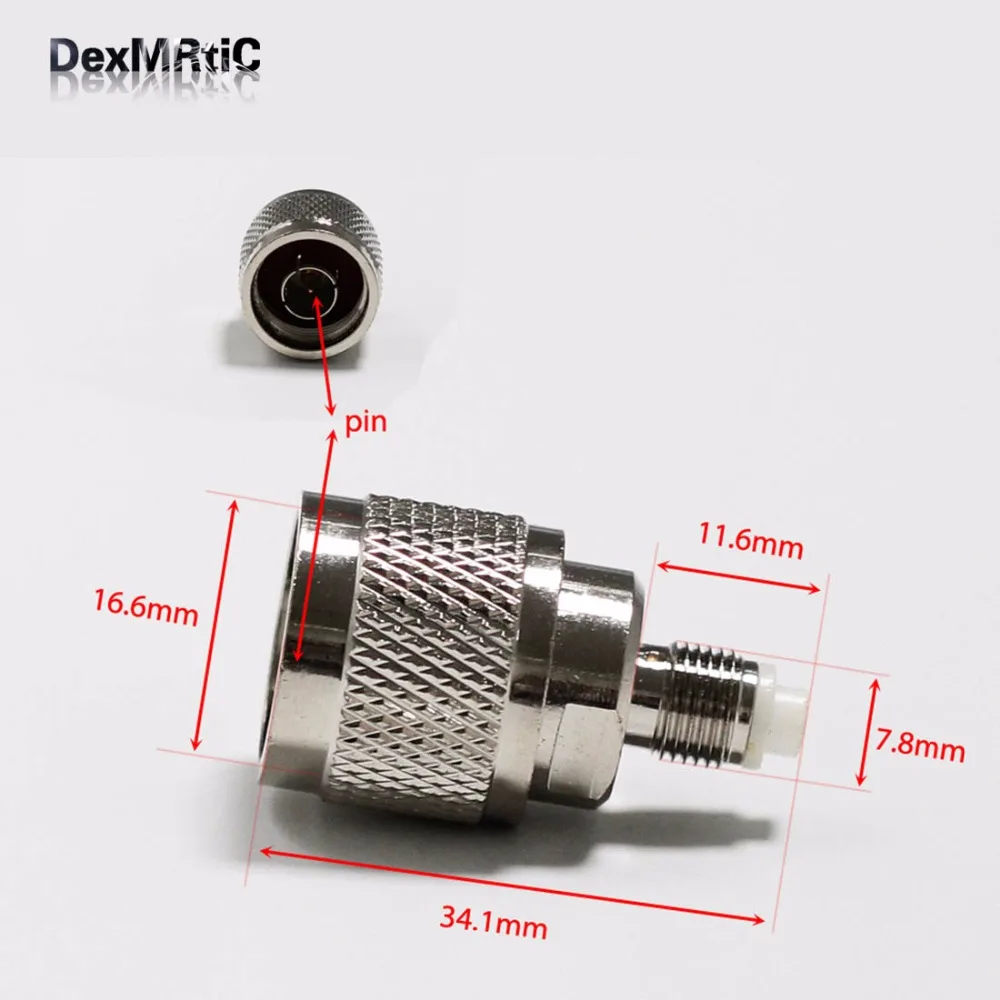 N Male Plug  to  FME Female Jack