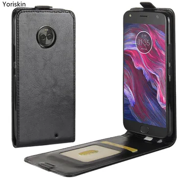 

New Vertical Leather Cover For Moto X4 Card Holder Protective Back Cover Phone Case For Motorola Moto X4 UP And Down Flip Case