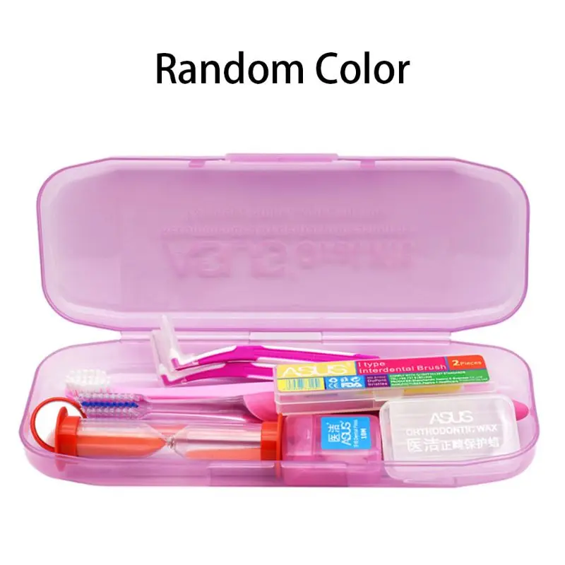 

10Pcs/Set Professional Orthodontic Toothbrush Interdental Brush Floss Brace Protection Wax Mirror Oral Care Tools Kit Portable