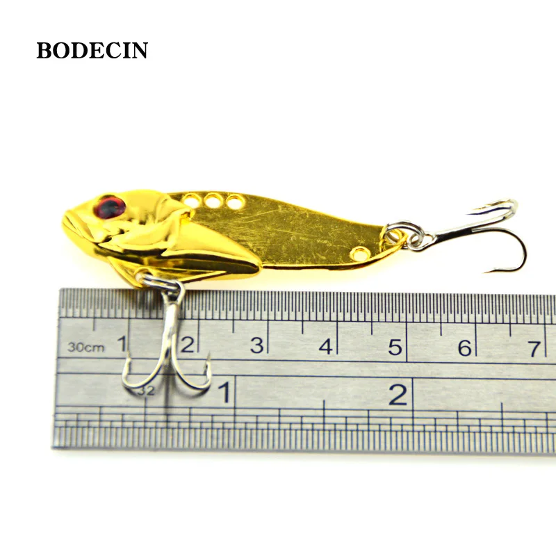 Fishing Lure Wobblers Metal VIB Sequins Baits 4pcs 5CM 10.8G Tackle Pesca Fish Lures Wobbler Vibration Hard Bait Crankbait Bass (4)