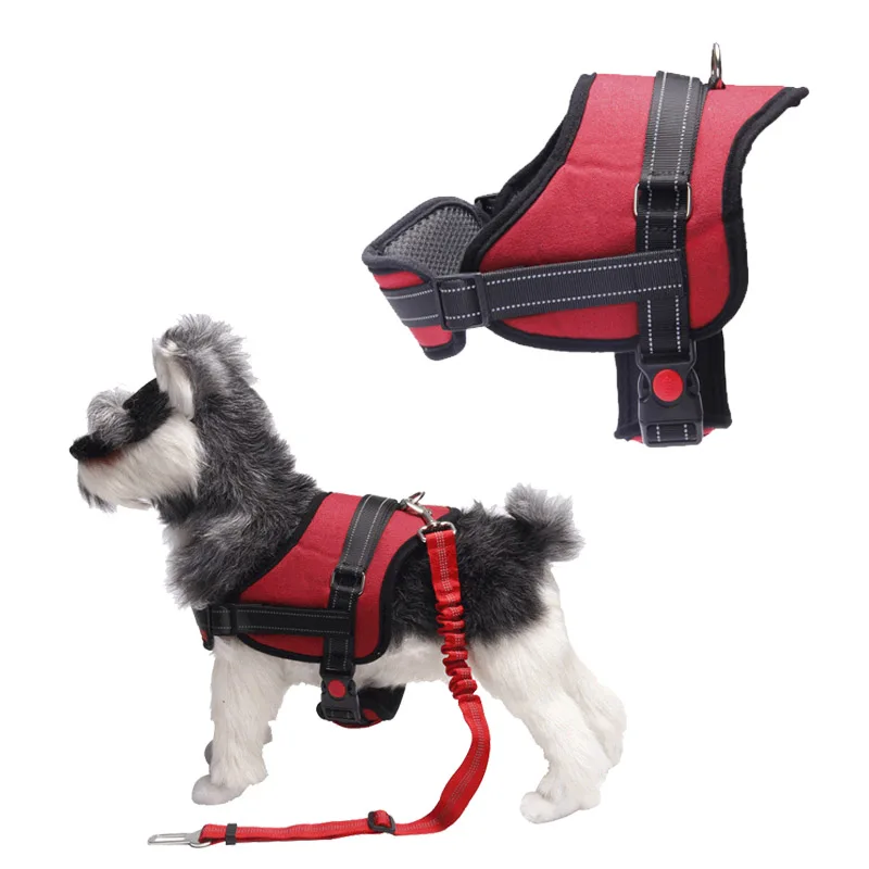 

Hot Handsome Pet Dog Harness Adjustable with Handle No Choke Anti-slip Excellent for Training Hiking High Quality Hogard AU29