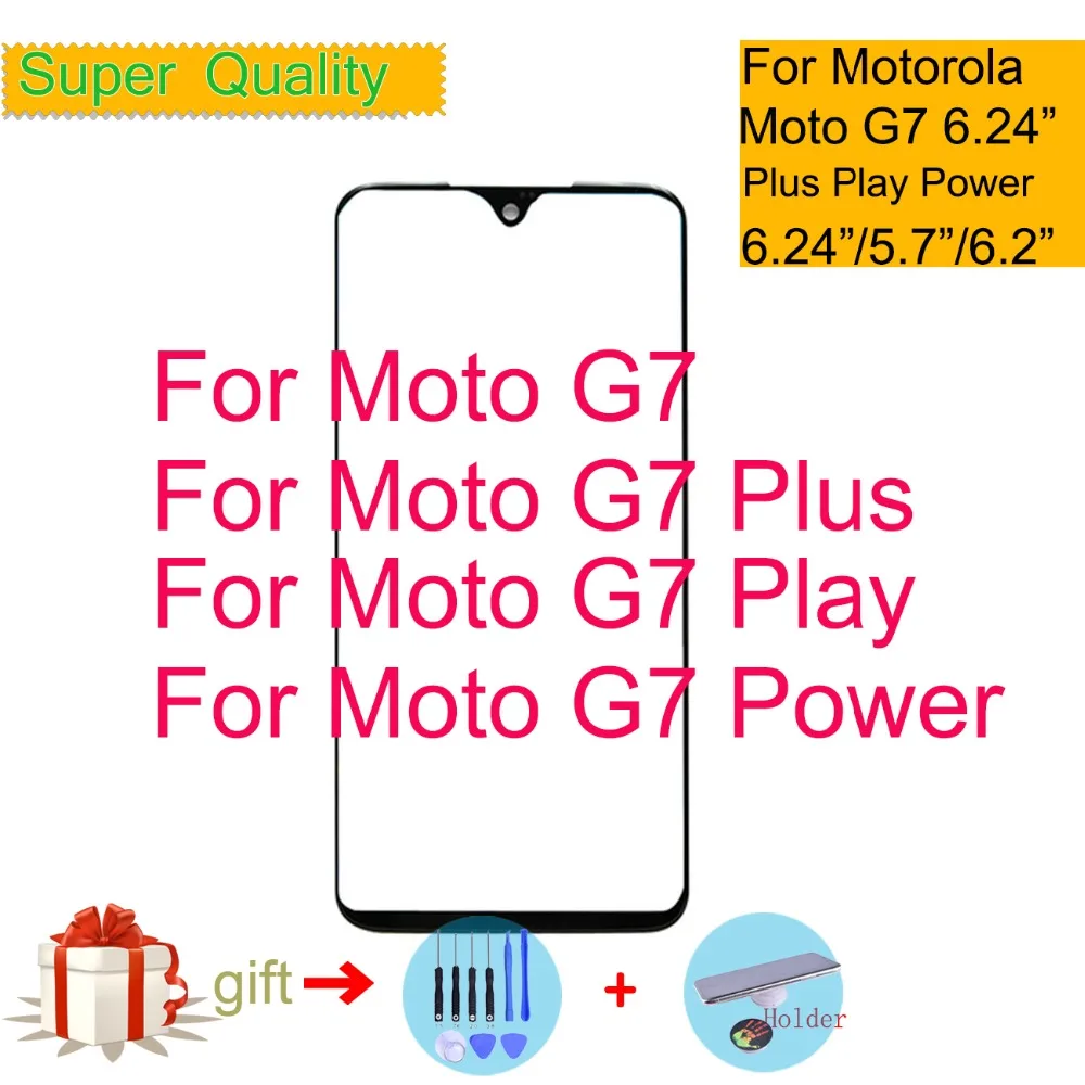 Супер качество для Motorola Moto G7 Plus Play Power сенсорный экран передняя внешняя