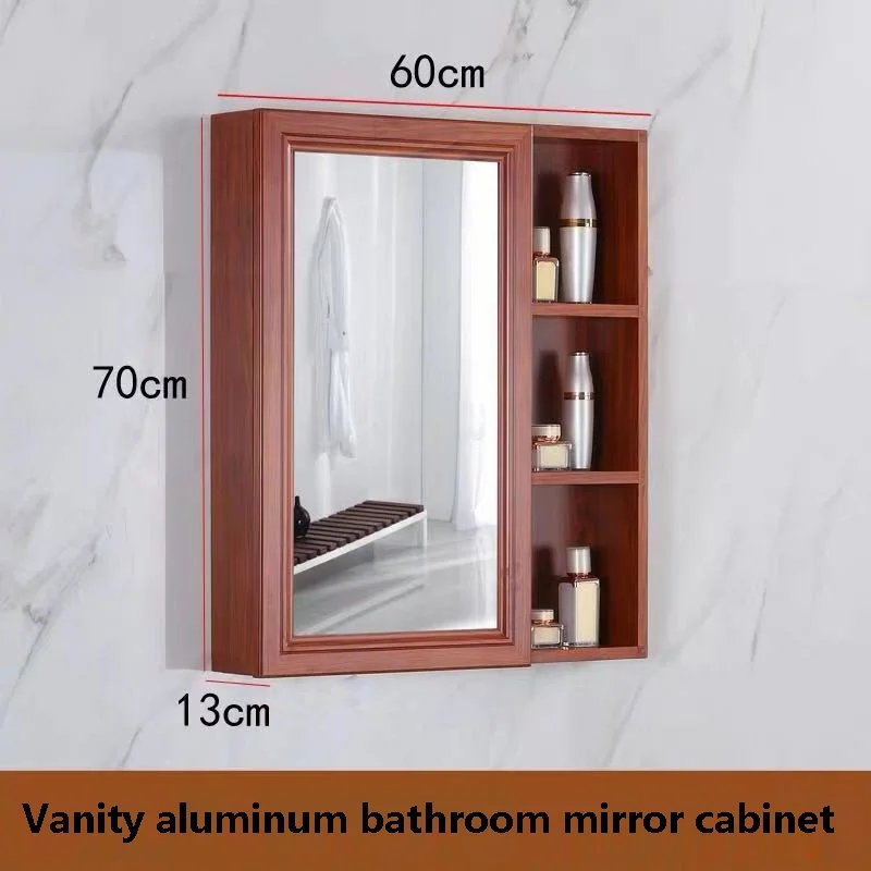 Бесплатная доставка U-BEST алюминиевый домашний шкаф для ванной комнаты, Роскошная Современная фурнитура дизайн зеркального шкафа