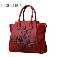 LUOFEIHUA новые высококачественные сумка тисненая кожа Сумочка ручной тиснением крылья посылка фирменная сумка