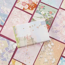 28 листов/набор вишневых цветов серии сезон Lomo карты мини бумажная открытка карта Подарочная поздравительная открытка