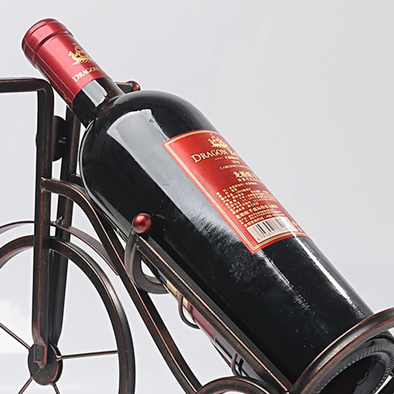 Винтажный трехколесный велосипед Железные украшения для полки вина креативный трехколесный Винный Стеллаж настольные изделия домашний Декор Аксессуары для шкафов подарки