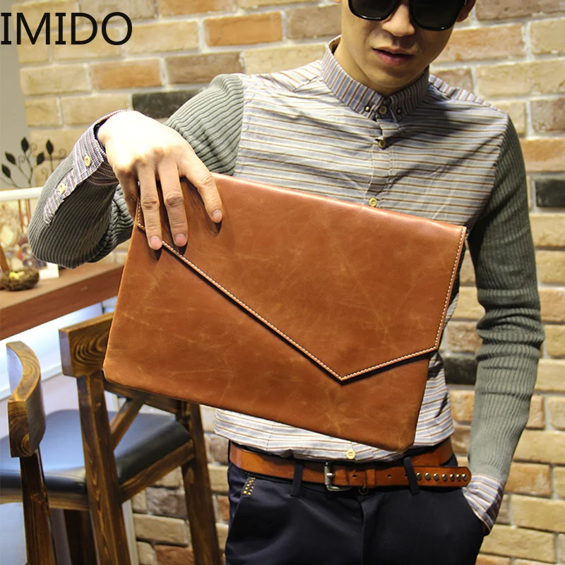 IMIDO 2019 из искусственной кожи мужские клатчи винтажные кожаные сумки повседневный