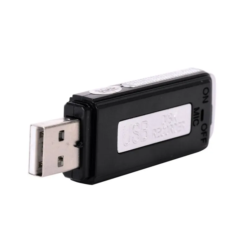 Профессиональный мини 2 в 1 8 Гб USB флеш-накопитель диск цифровой Аудио Диктофон 70 часов портативный мини Запись Диктофон