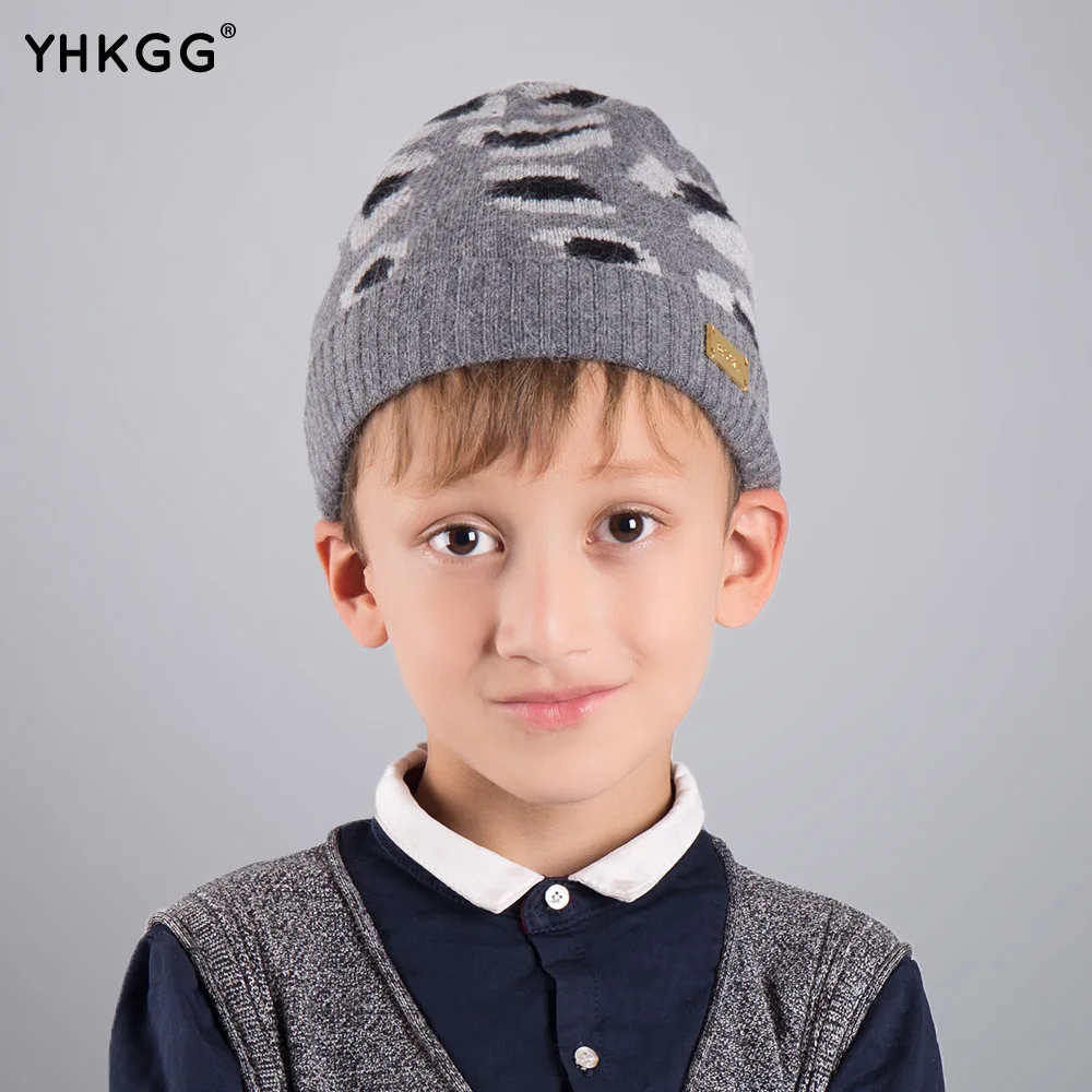 2016 YHKGG l\u0027imprimé léopard Enfants D\u0027hiver Raton Laveur Chapeaux De Fourrure pompon Cap Naturel Chapeau De Fourrure Pour Les h.