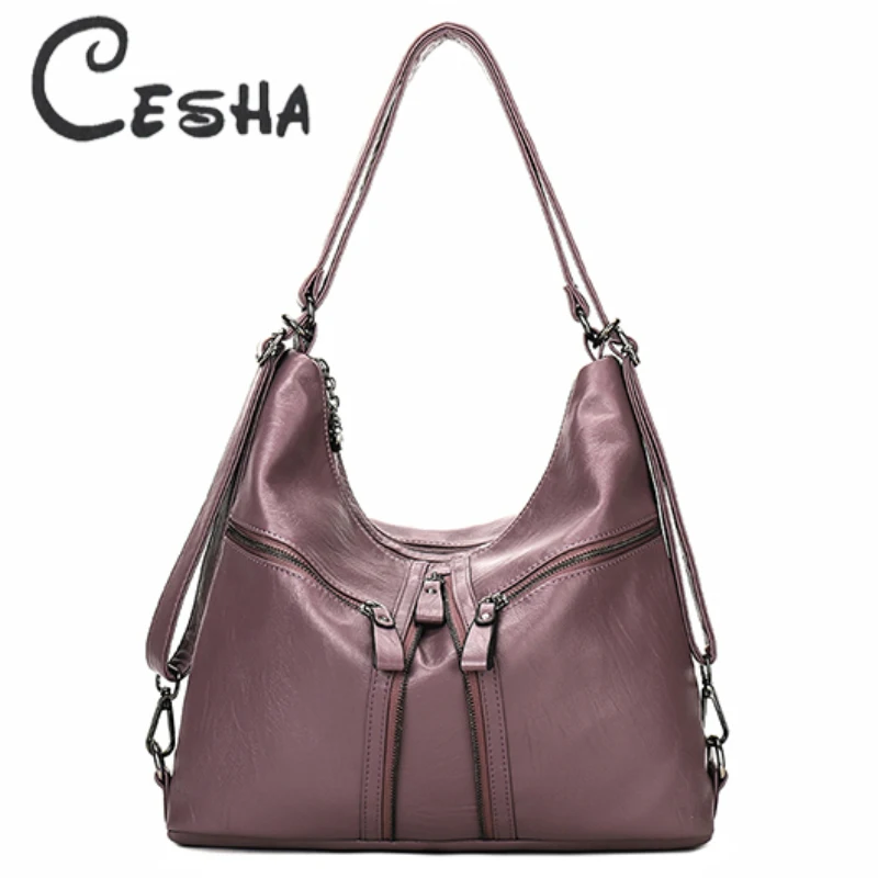 

2018 Fashion Half Moon Style Women's Handbag Multi-function Zipper Design Shopping Tote Bag High Quality Durable PU Leather Bag