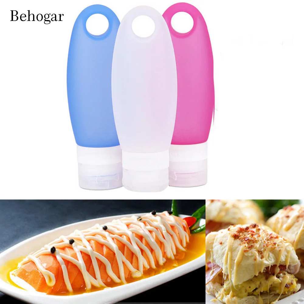 Behogar Multi Purpose Portable Soft Leak Proof Silicone Travel Bottles