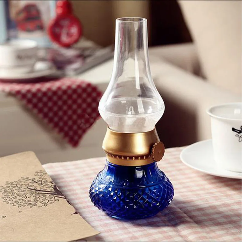 

Portable luminaire retro/antique/vintage blowing control LED desk/table lamp, rechargeable desk light