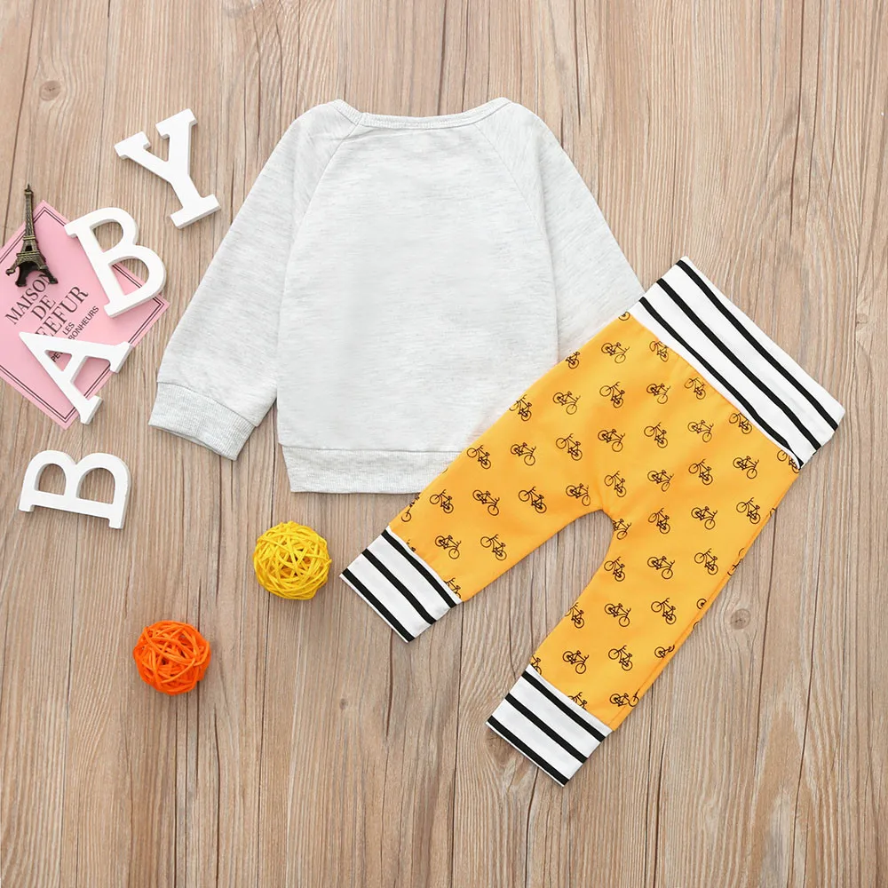 LONSANT/комплект одежды для малышей; Детский костюм с длинными рукавами и круглым вырезом; детская одежда для новорожденных; Roupa Menina; Infantil Menina; N30