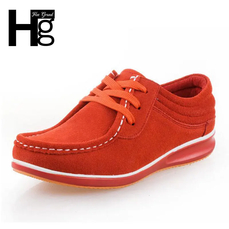 HEE GRAND Spring Autumn Women Shoes Vintage Leather Square Toe Lace up Platform Casual Flat Loafers