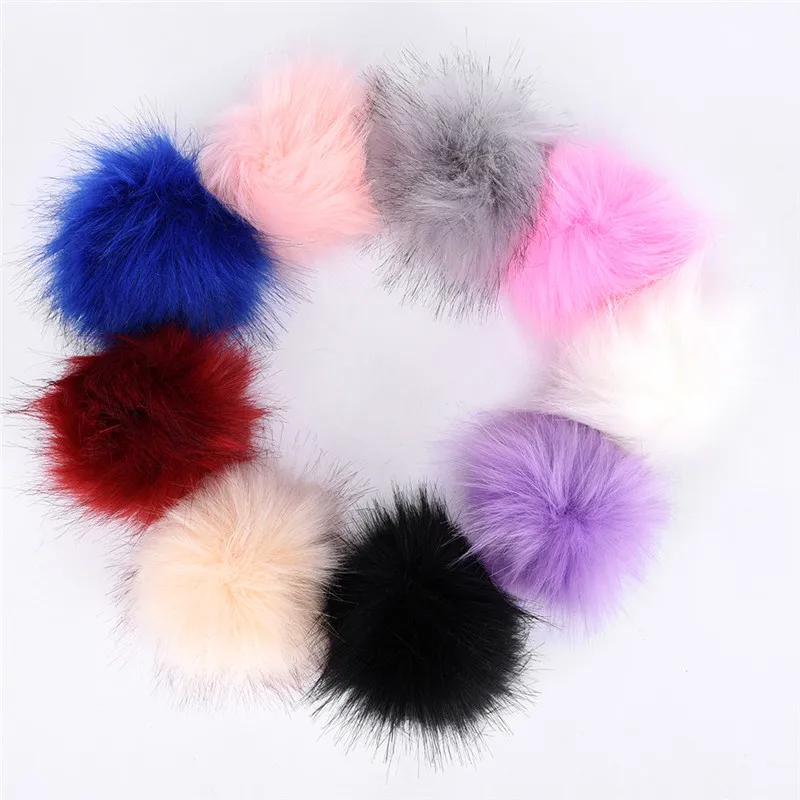 Faux Rabbit Fur Ball Keychain Fur Pom Pom Keychains 10 CM Llaveros Portachiavi Fluffy Keychain Porte Clef Porte Clef Pompom De