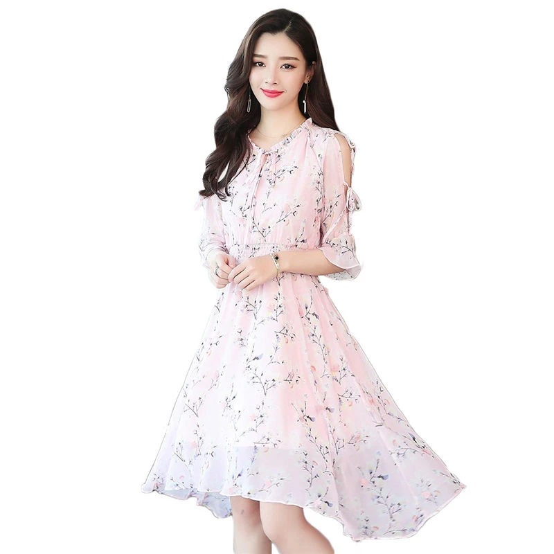 elegant floral dress